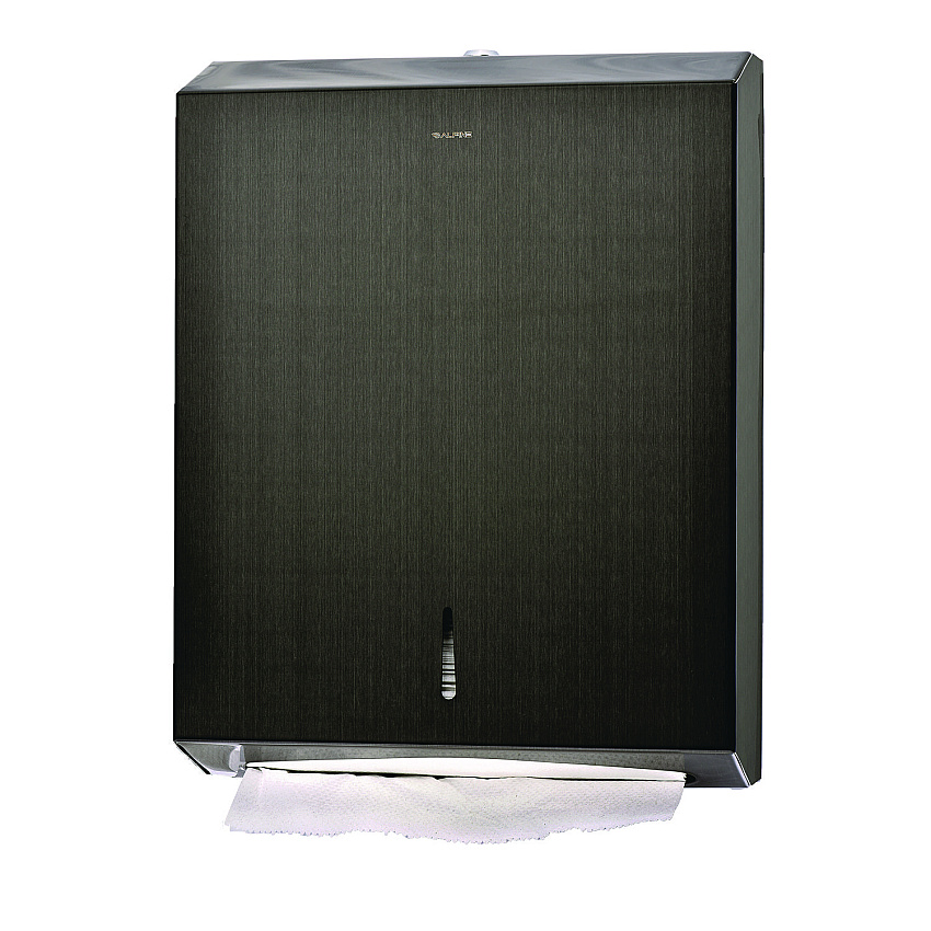 Alpine Vertical C-Fold/Multi-Fold Paper Towel Dispenser, 14.5 x 4 x 11.2, Antique Nickel (ALP480AN)