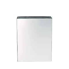 Alpine Stainless Steel Surface-Mounted Waste Receptacle, 6.4 gal, Brushed Stainless Steel (ALP491)