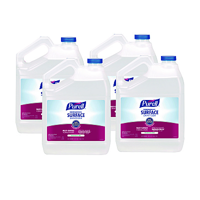 PURELL Foodservice Surface Sanitizer, Fragrance Free, 1 gal Bottle, 4/Carton (434104)