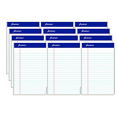 Ampad Perforated Writing Pads, Narrow Rule, 50 White 5 x 8 Sheets, Dozen (20304)