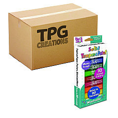 The Pencil Grip Kwik Stix Tempera Paint Set, 10 Assorted Jewel Tones Colors, 10/Pack, 12 Packs/Carton (67812)
