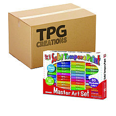 The Pencil Grip Kwik Stix Tempera Paint Set, 60 Assorted Colors, 60/Pack, 3 Packs/Carton (69003)