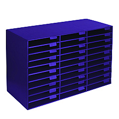 AdirOffice File Classroom Literature Organizer, 30 Sections, Letter Size, 32 x 13 x 21, Purple (I50130PUR)