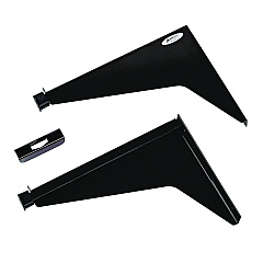 AdirOffice Drop Lift Blueprint Storage Wall Rack, Assorted Document Sizes Accommodated, 7.9" x 1.2" x 7.1", Black (I616BLK)