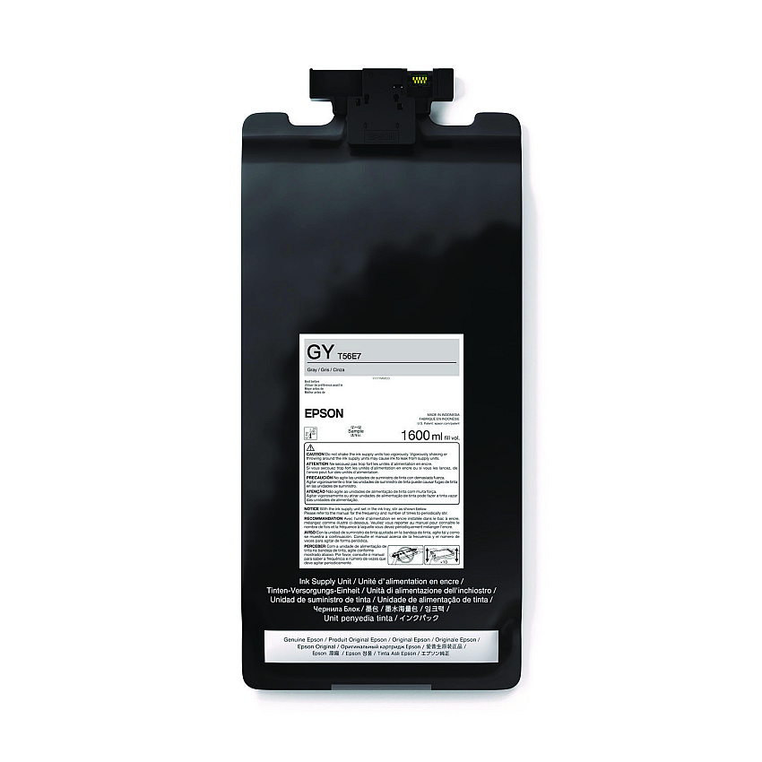 Epson T56E720 (T56E) UltraChrome PRO12 Ink, 1.6 L, Photo Gray