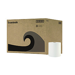 Boardwalk Hardwound Paper Towels, 1-Ply, 8" x 800 ft, White, 6 Rolls/Carton (BWK6254B)