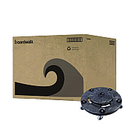 Boardwalk Refuse Container Utility Dolly, 300 lb Capacity, 22" Diameter, Gray