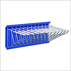 AdirOffice Large File Blueprint Pivot Wall Rack, Assorted Document Sizes Accommodated, 11" x 15.8" x 23.9", Blue (I617BLU)