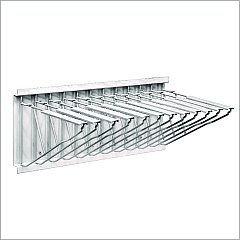 AdirOffice Large File Blueprint Pivot Wall Rack, Assorted Document Sizes Accommodated, 11" x 15.8" x 23.9", White (I617WHI)