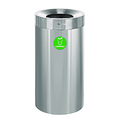 Alpine 27 Gallon Stainless Steel Compost Can, Brushed Stainless Steel (ALP47527CO)