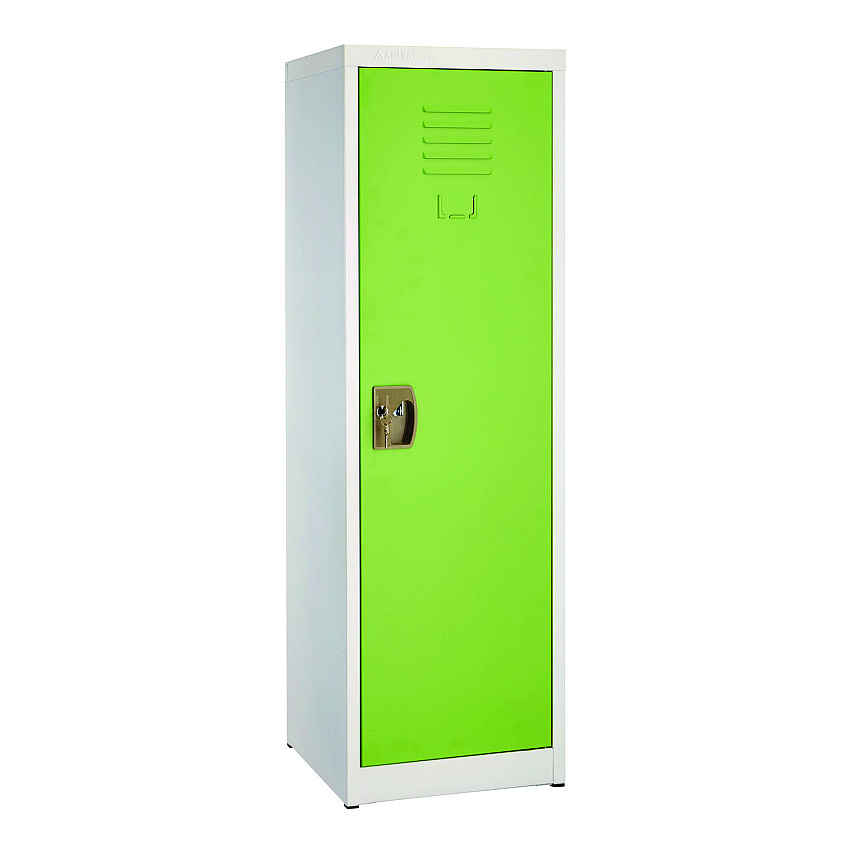 AdirOffice Steel Storage Locker, 1 Compartment, 15 x 15 x 48, Green (I62901GRN)