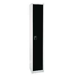AdirOffice Steel Storage Locker, 1 Compartment, 12 x 12 x 72, Black (I629201BLK)