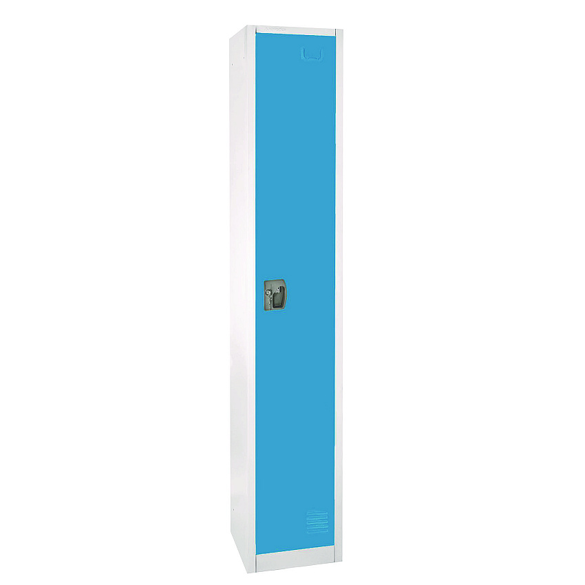 AdirOffice Steel Storage Locker, 1 Compartment, 12 x 12 x 72, Blue (I629201BLU)