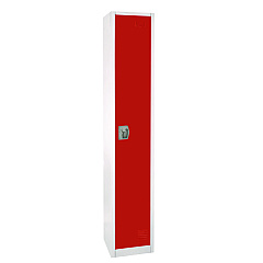 AdirOffice Steel Storage Locker, 1 Compartment, 12 x 12 x 72, Red (I629201RED)