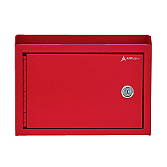 AdirOffice Medium Size Steel Multi-Purpose Secure Drop Box, 9.8 x 3.4 x 7.5, Red (I63102RED)