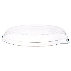 Eco-Products WorldView RPET Lids, Fits 9" Round Shallow Bowls, Clear, 300/Carton (EPSCR9LID)