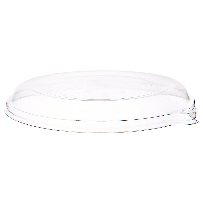 Eco-Products WorldView RPET Lids, Fits 9" Round Shallow Bowls, Clear, 300/Carton (EPSCR9LID)