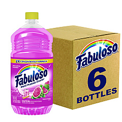 Fabuloso Multi-Use Cleaner, Watermelon Scent, 56 oz Bottle, 6/Carton (61038631CT)