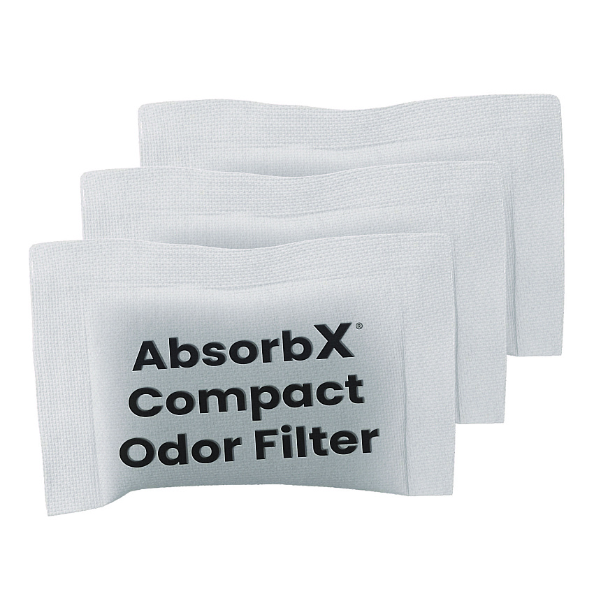 HLS Commercial AbsorbX Compact Odor Filter, 0.03 lb Bag, Unscented, 3/Pack (HLS08CF3)