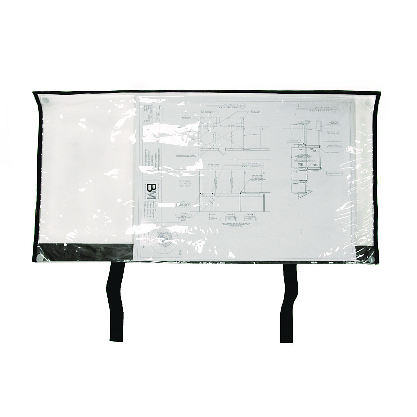 AdirOffice Large Document Protection Blueprint Plan Holder, Holds Plans 18" x 36", Clear (IPS1836)