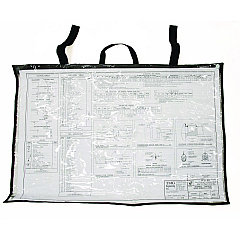 AdirOffice Large Document Protection Blueprint Plan Holder, Holds ARCH D (24" x 36"), Clear (IPS2436)