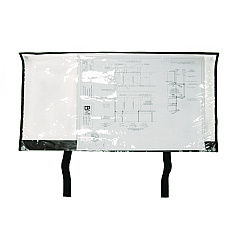 AdirOffice Large Document Protection Blueprint Plan Holder, Holds ARCH E (36" x 48"), Clear (IPS3648)