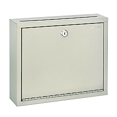 AdirOffice Large Size Steel Multi-Purpose Secure Drop Box, 12 x 3 x 10, Beige (I63103BEI)
