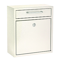 AdirOffice Medium Ultimate Wall Mounted Mail Box, 10.4 x 4.5 x 12, White (I63105WHI)