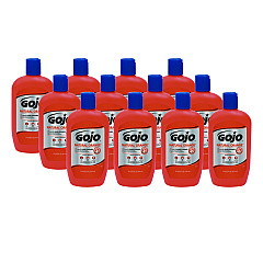 GOJO NATURAL ORANGE Pumice Hand Cleaner, Citrus, 14 oz Bottle, 12/Carton (095712CT)