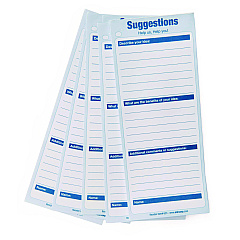 AdirOffice Suggestion Cards, 8.5 x 4, White, 50/Pack (I63350)