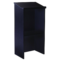 AdirOffice Wood Stand-up Podium Lectern Speaker Stand, 23 x 15 x 45.8, Black (I66101BLK)