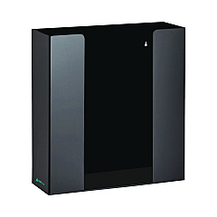 AdirMed Acrylic Glove Dispenser, Double Box Capacity, 10.2 x 3.5 x 10.8, Black (I90202BLK)