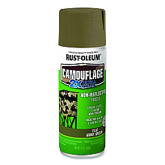 Rust-Oleum Camouflage Spray Paint, Flat Army Green, 12 oz Aerosol Can (279176)