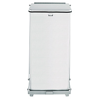 Rubbermaid Commercial Defenders Biohazard Step Can, Square, Steel, 6.5 gal, Stainless Steel (ST12SSPL)