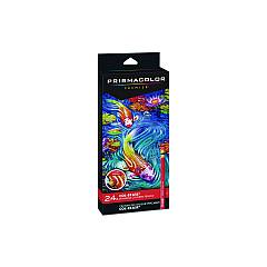 Prismacolor Col-Erase Pencil with Eraser, 0.7 mm, 2B (#1), Assorted Lead/Barrel Colors, 24/Pack (20517)