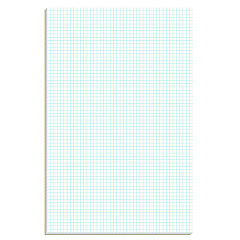 Ampad Quadrille Pads, Quadrille Rule (4 sq/in), 50 White (Standard 15 lb Bond) 11 x 17 Sheets (22037)