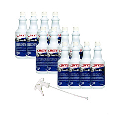 Betco Deep Blue Glass and Surface Cleaner, Ammonia Scent, 32 oz Bottle, 12/Carton (1081200)