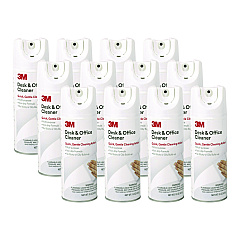 3M Desk and Office Spray Cleaner, 15 oz Aerosol Spray, 12/Carton (573CT)