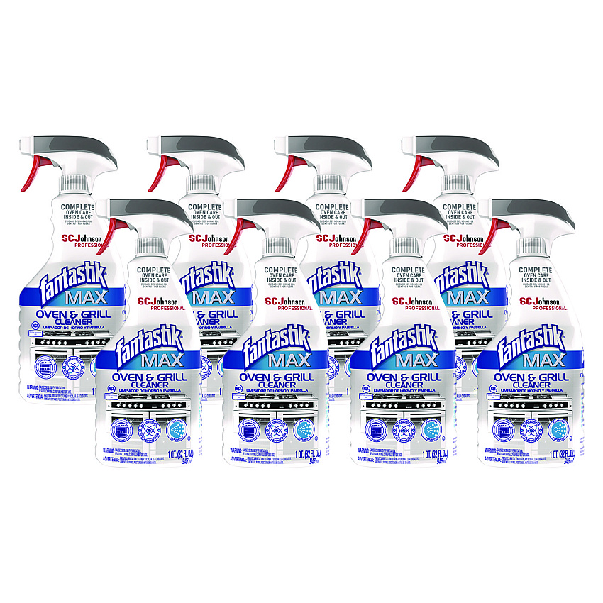 Fantastik MAX MAX Oven and Grill Cleaner, 32 oz Bottle, 8/Carton (323562CT)