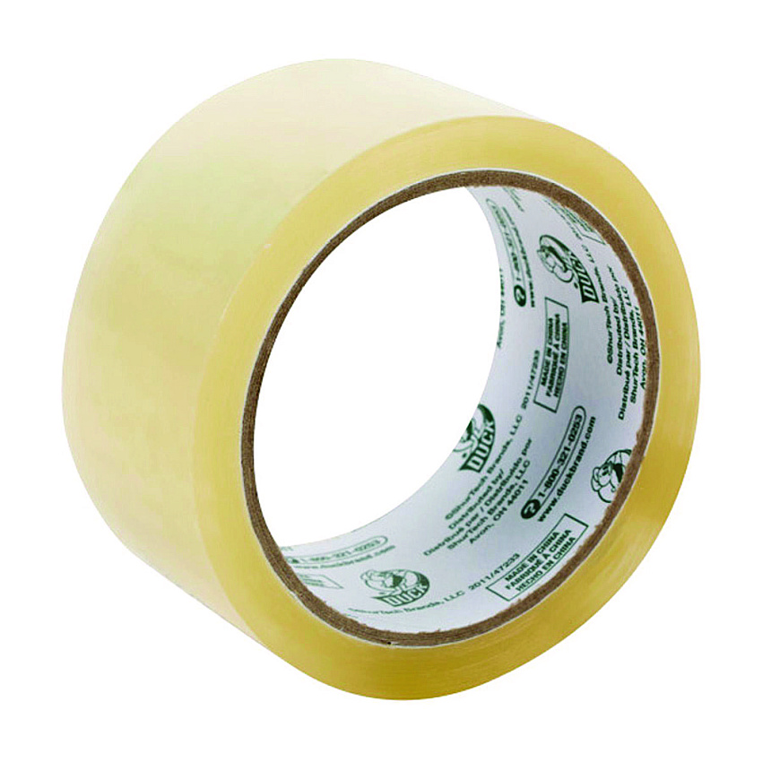 Duck Commercial Grade Packaging Tape, 3" Core, 1.88" x 54.6 yds, Clear (07567RL)
