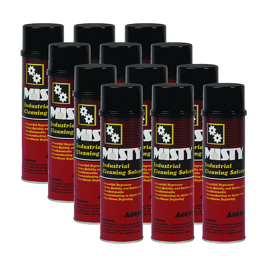 Misty ICS Energized Electrical Cleaner, 20 oz Aerosol Spray, 12/Carton (1002262)