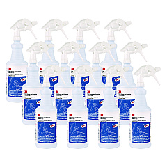 3M Ready-to-Use Glass Cleaner with Scotchgard, Apple, 32 oz Spray Bottle, 12/Carton (85788CT)