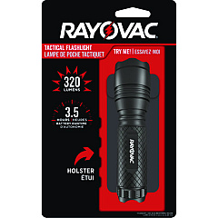 Rayovac LED Aluminum Flashlight, 3 AAA Batteries (Included), Black (RN3AAABXT)