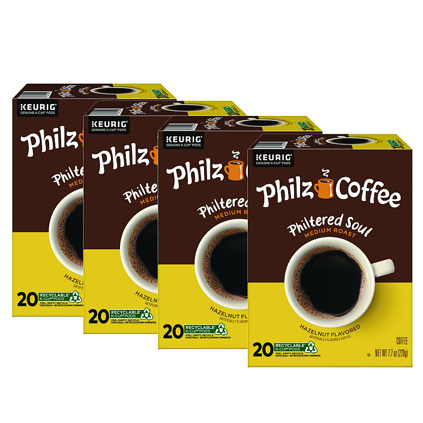 Philz Coffee Philtered Soul K Cups, Hazelnut, 80/Carton (0119CT)