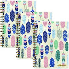 PUKKA PAD B5 Size Notebook, 1 -Subject, Medium/College Rule, Design Cover, (80) 9.8 x 6.9 Sheets, 3/Pack (9379CD)