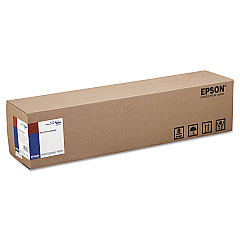Hot Press Bright Fine Art Paper Roll, 16 mil, 24" x 50 ft, Smooth Matte White