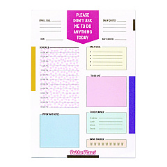 PUKKA PAD Eco Daily Planning Pad, Pukka Planet Artwork/Formatting, 9.84 x 7.48, White/Multicolor Sheets, 60-Days: Undated (9741SPP)