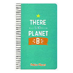 PUKKA PAD Soft Cover Eco Notebook, 1-Subject, Medium/College Rule, Turquoise/Multicolor Cover, (96) 8.3 x 5.8 Sheets (9703SPP)