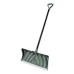 Suncast Commercial Steel Core Snow Pusher with Wear Strip, 24" Wide, 57.55" Long, 6/Carton (SP2450)