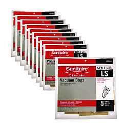 Sanitaire Commercial Upright Vacuum Cleaner Replacement Bags, Style LS, 5/Pack, 10 PK/CT (63256A10CT)